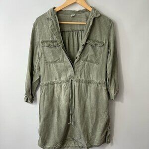 Button-Up Tunic Dress